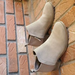Toms Grey Suede Ankle Boots Size 6